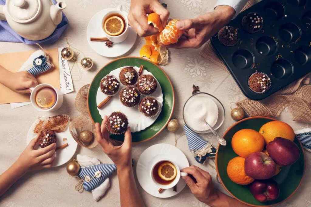 muffin di Natale al cioccolato