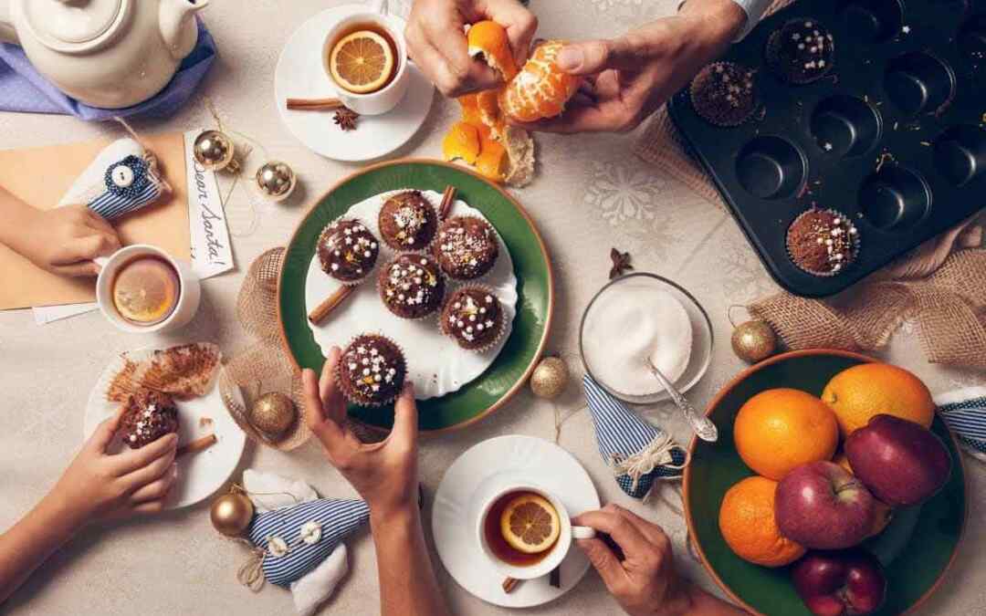 La ricetta dei muffin al cioccolato di Natale