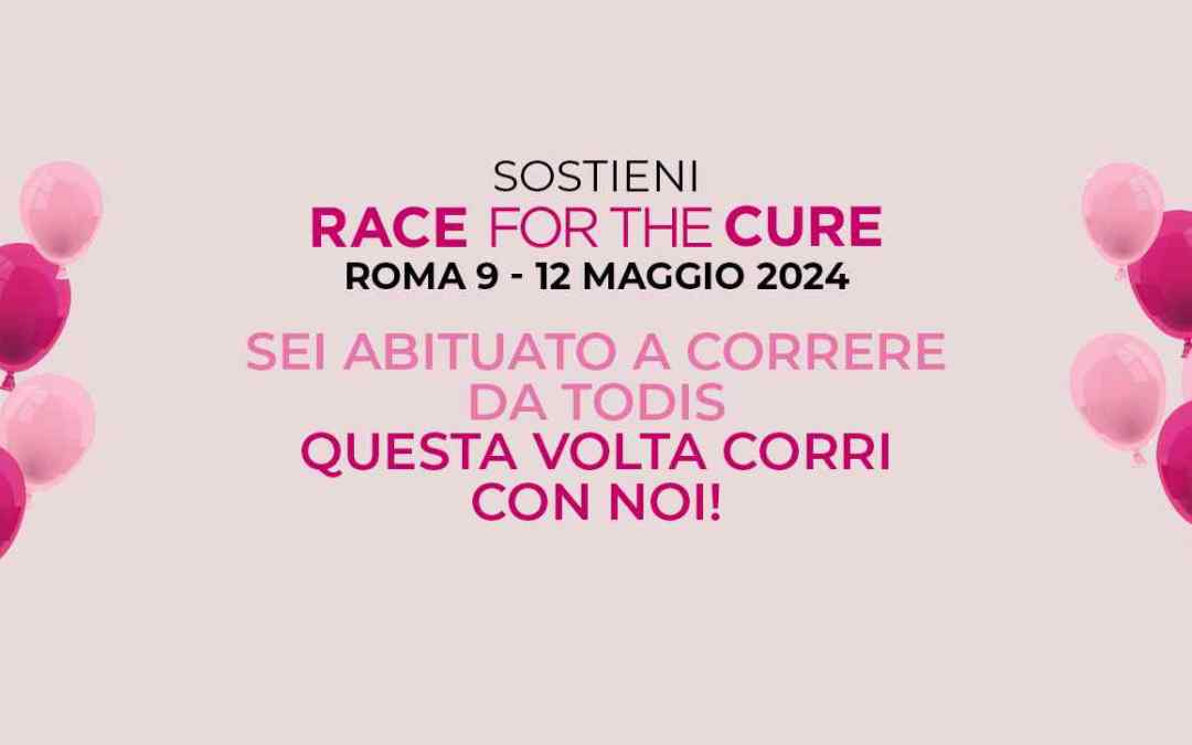 Todis corre al fianco di Komen Italia alla Race For The Cure – dal 9 al 12 Maggio 2024