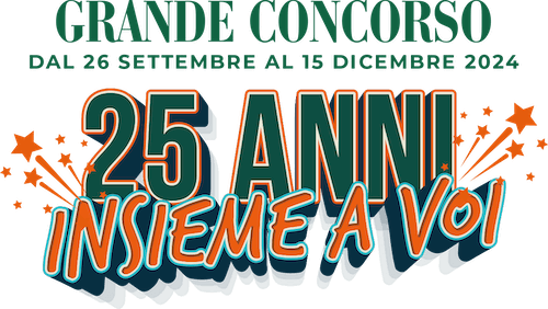 Elenco dei vincitori Grande Concorso 25 anni insieme a voi!