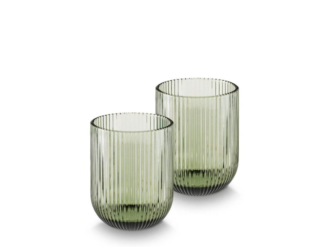 SET 2 BICCHIERI ACQUA 270 ML VERDE - GALBIATI