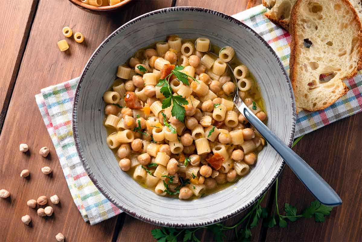 pasta e ceci alla romana